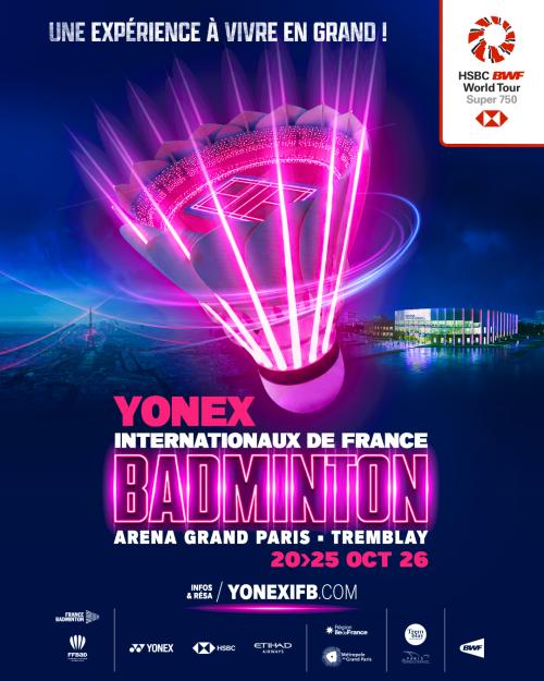 Les Yonex IFB arrivent du 20 au 25 octobre 2026